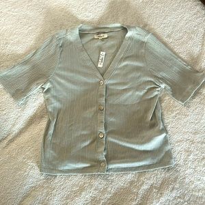 Madewell light weight button up carnigan